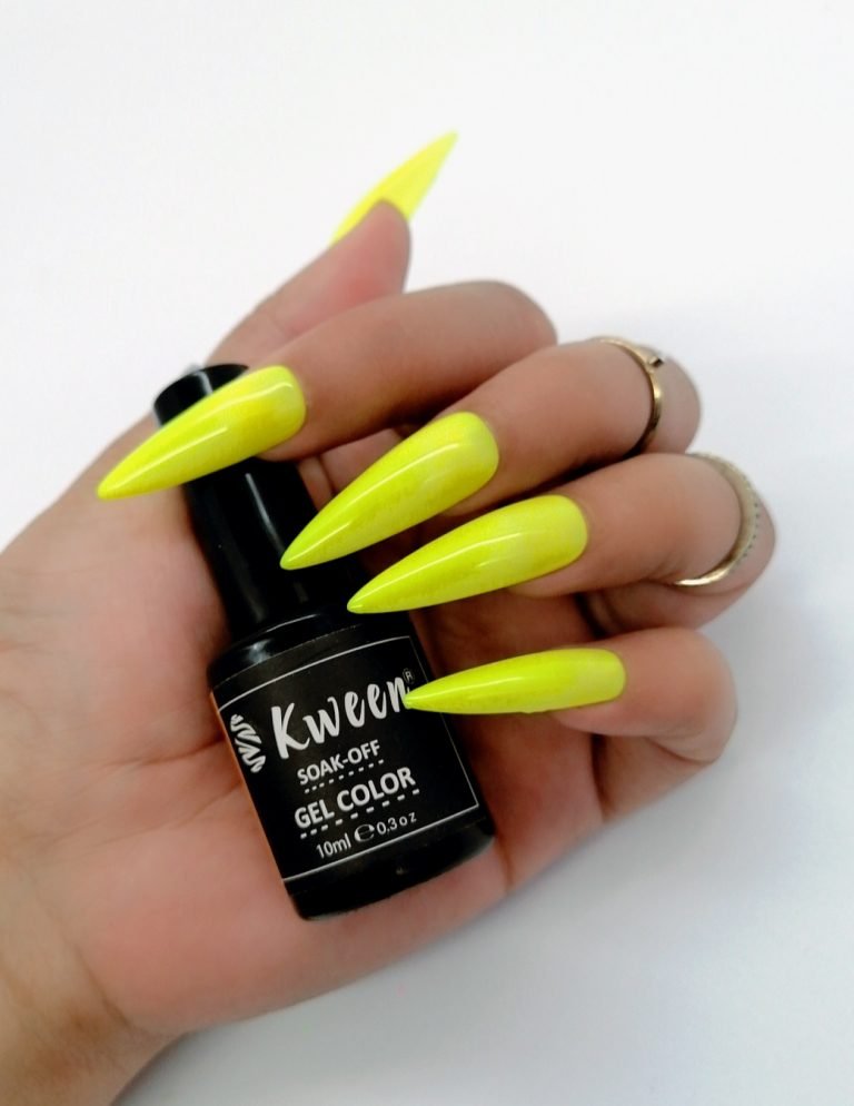 Kween Neon Gel Polish soakoff uv nail polish